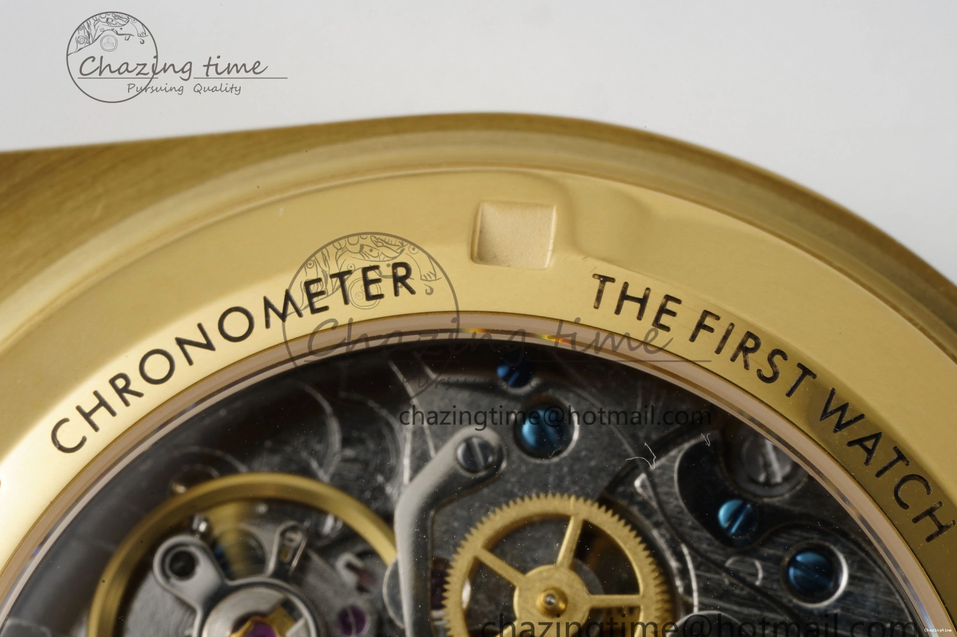 0205 Speedmaster Moonwatch in Moonshine Gold YG RMF Best Edition Green Dial on Green Leather Strap Manual Chrono EasyCare 7832